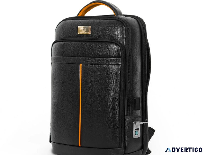 Smart-pac fingerlock backpack black - orange