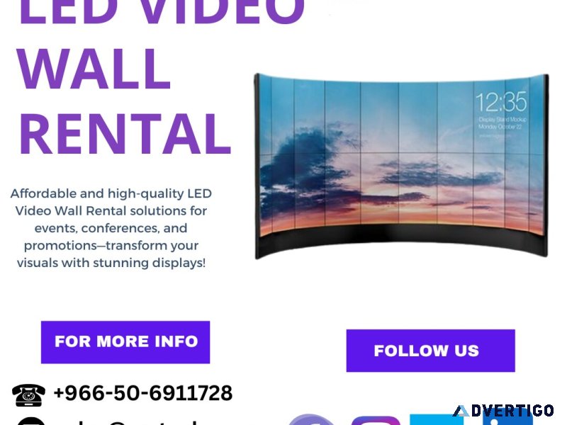 What to look for when renting an led video wall?