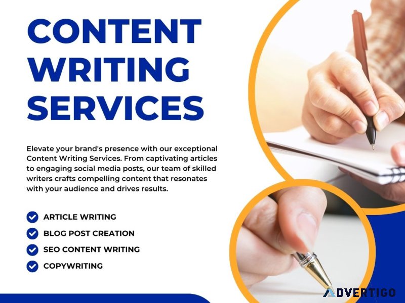 Website copy & content writing services