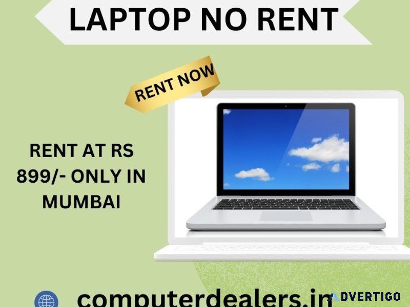 Laptop on rent at rs 899/- only in mumbai