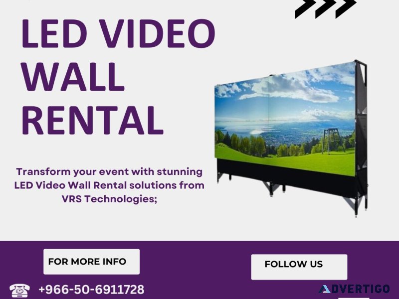 Why renting led video walls is the best option for events?