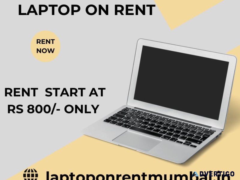 Laptop on rent at rs 800/- only in mumbai