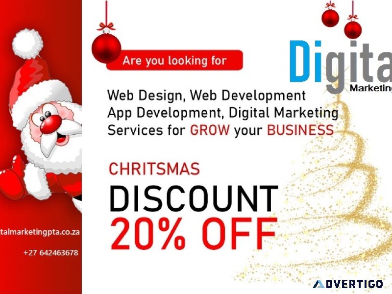 Stunning web design year end deal 2024 by digital marketing pta