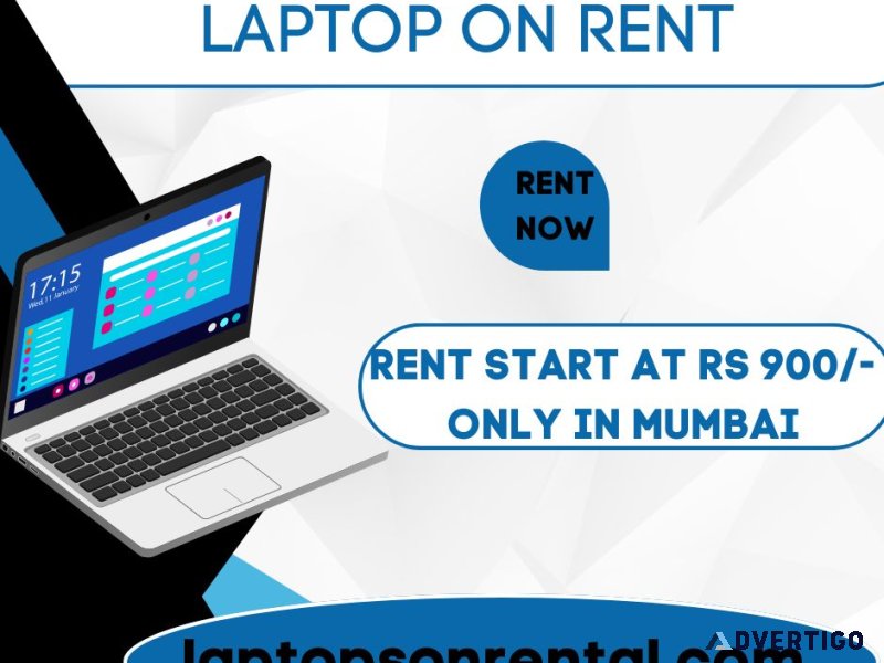 Laptop on rent at rs 900/- only in mumbai