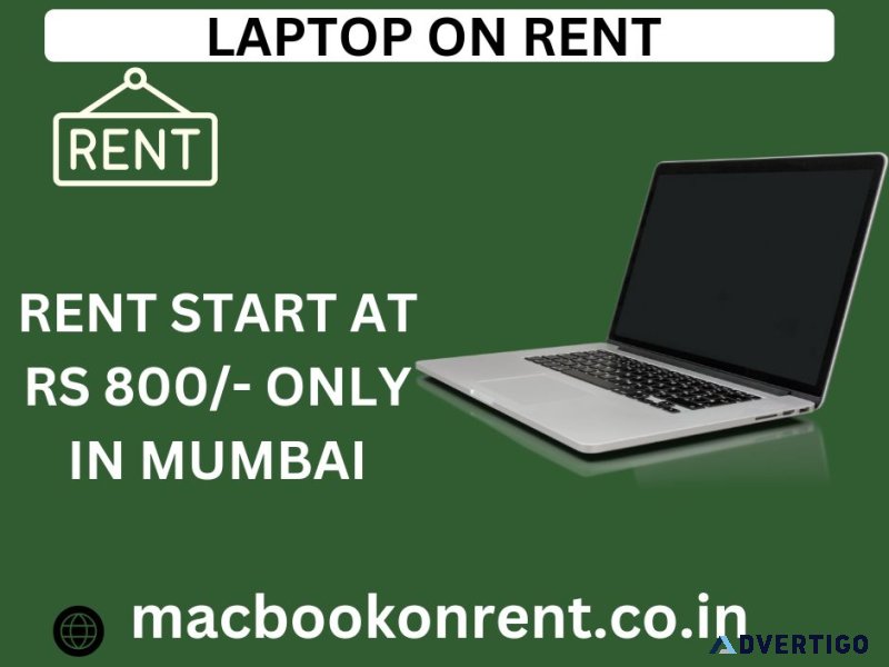 Laptop on rent at rs 800/- only in mumbai