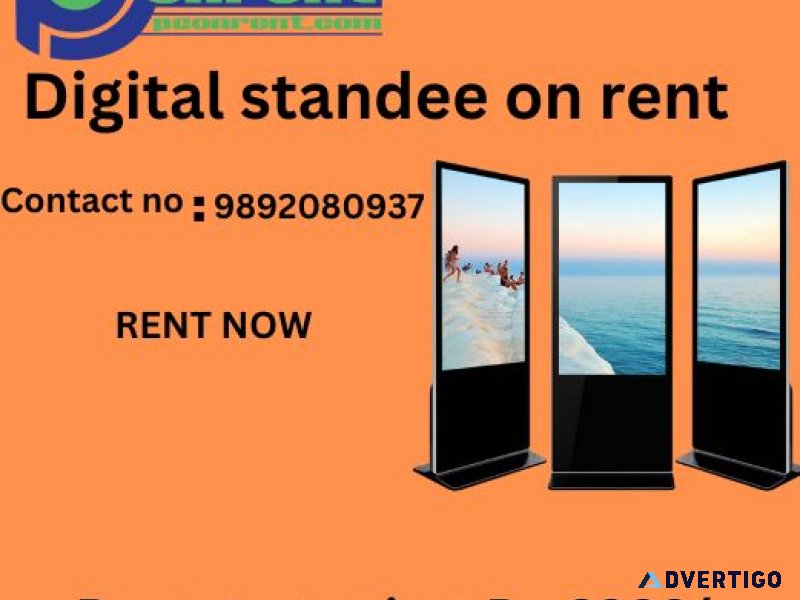 Digital standee on rent in mumbai at just rs 3999