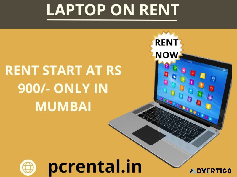 Laptop on rent at rs 900/- only in mumbai