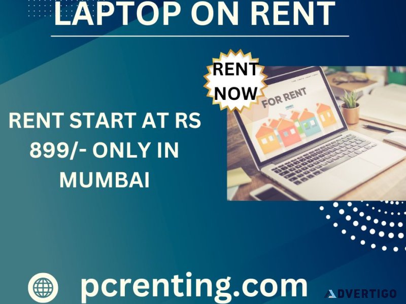 Laptop on rent at rs 899/- only in mumbai