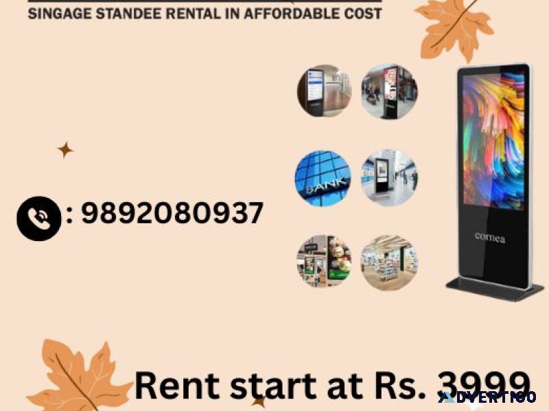 Digital standee on rent in mumbai at rs 3999