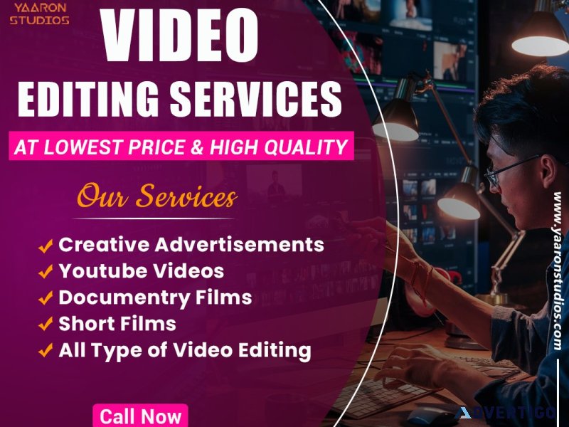 Video editing studio in hyderabad