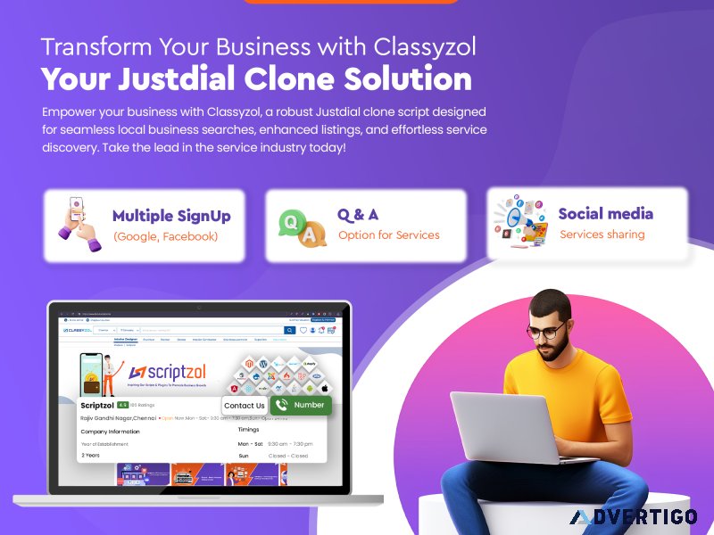 Classyzol - best justdial clone script