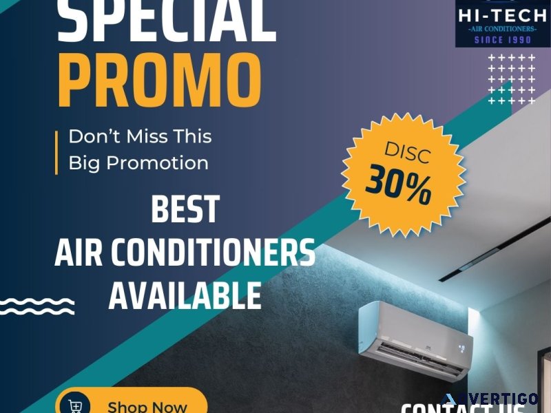 Stay cool with hi-tech air conditioners