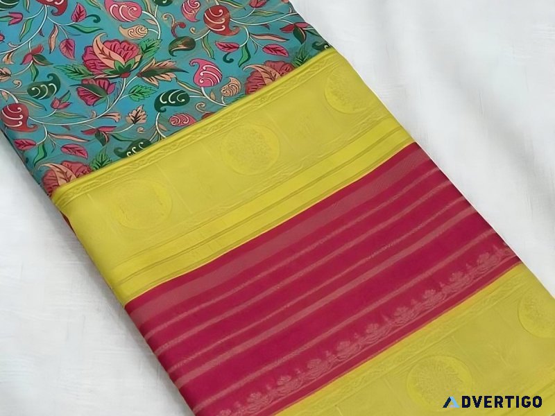 Buy floral print saree at best price - womantra