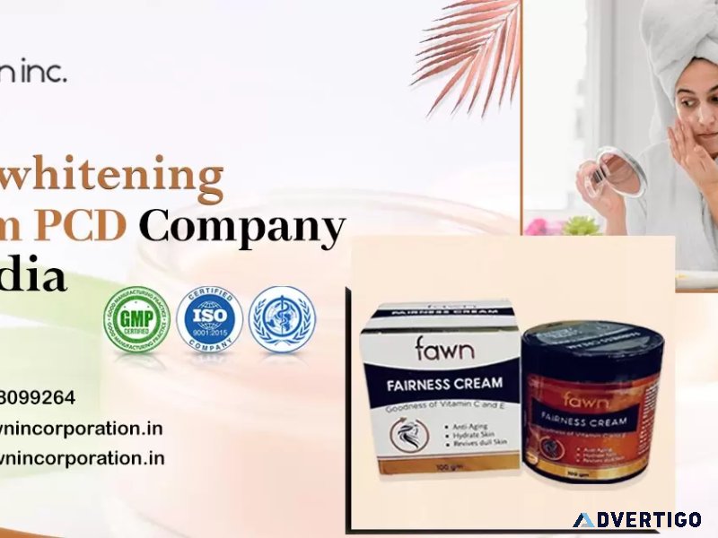 Skin whitening cream pcd company in india