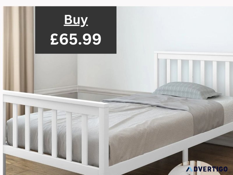 Stylish single wooden bed frame for cozy comfort