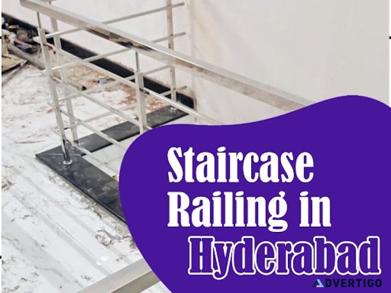 Ss steel staircase in hyderabad - sun railing hyderabad