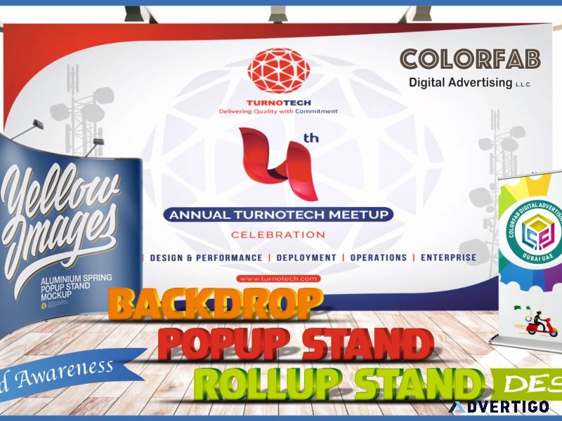 Rollup stand, rollup banner, rollup banner printing, dubai