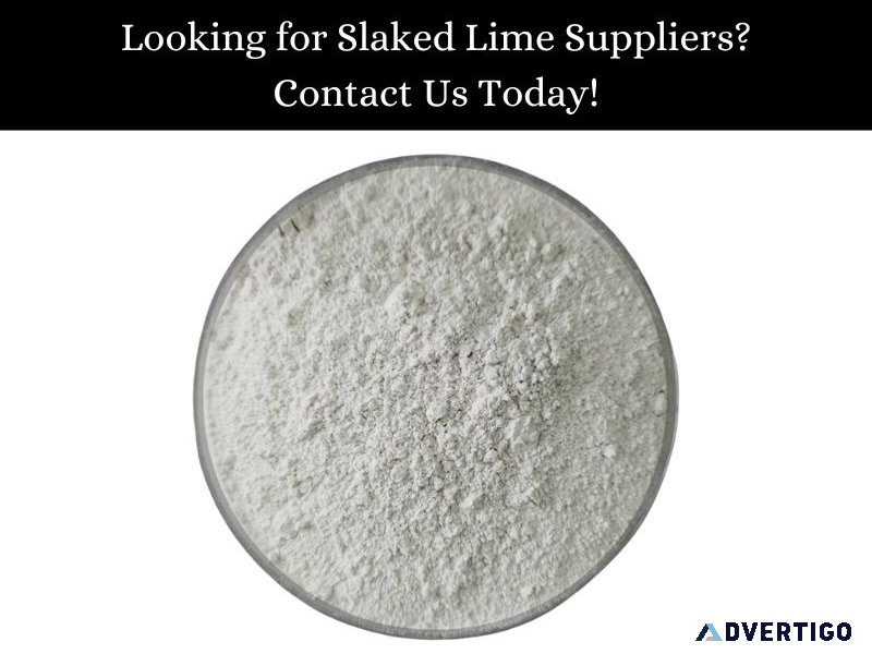 Looking for slaked lime suppliers? contact us today