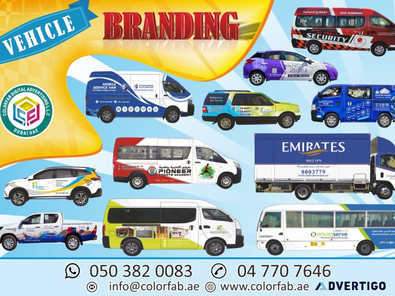 Vehicle branding, car branding, car sticker, car wrap dubai