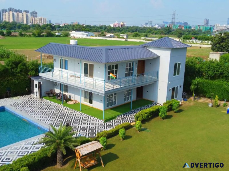 Lake view farm house noida