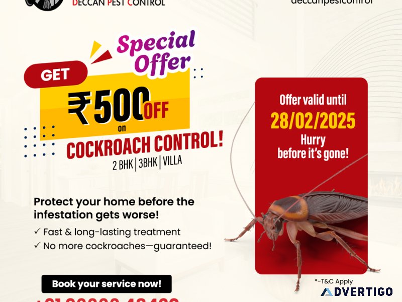 Cockroach pest control in hyderabad