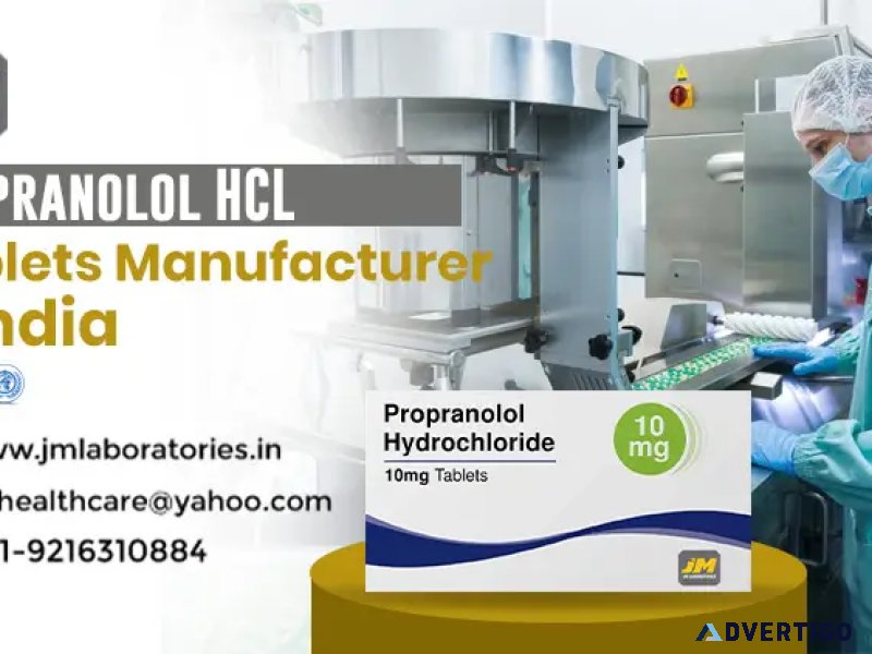 Manufacturing of propranolol hcl tablets