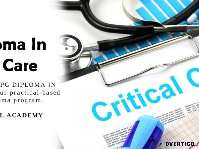 Pg diploma in critical care – enroll now