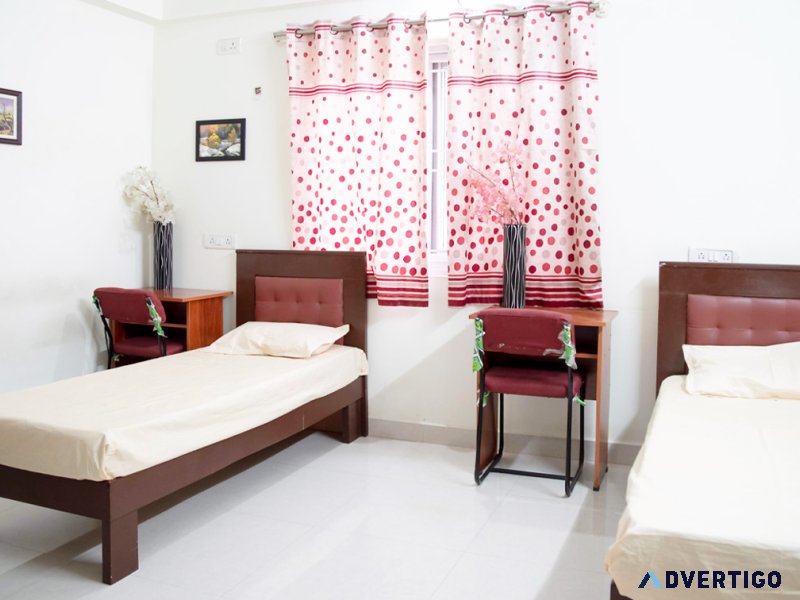 Modern and vegetarian hostel near christ university