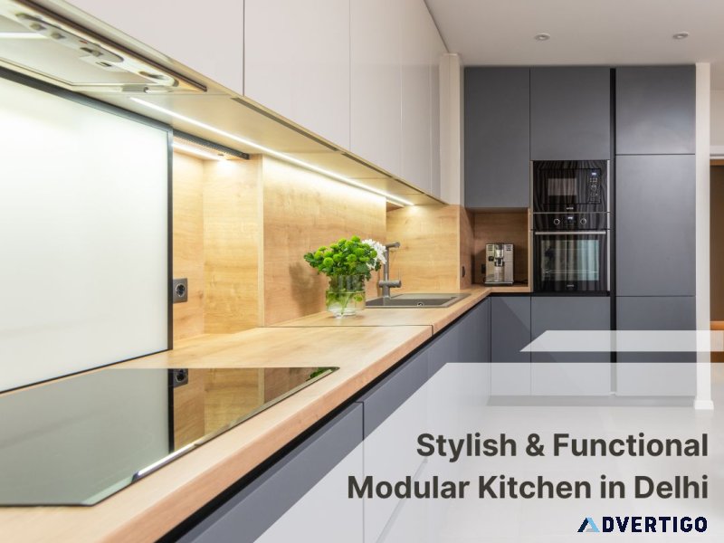 Stylish & functional modular kitchen in delhi