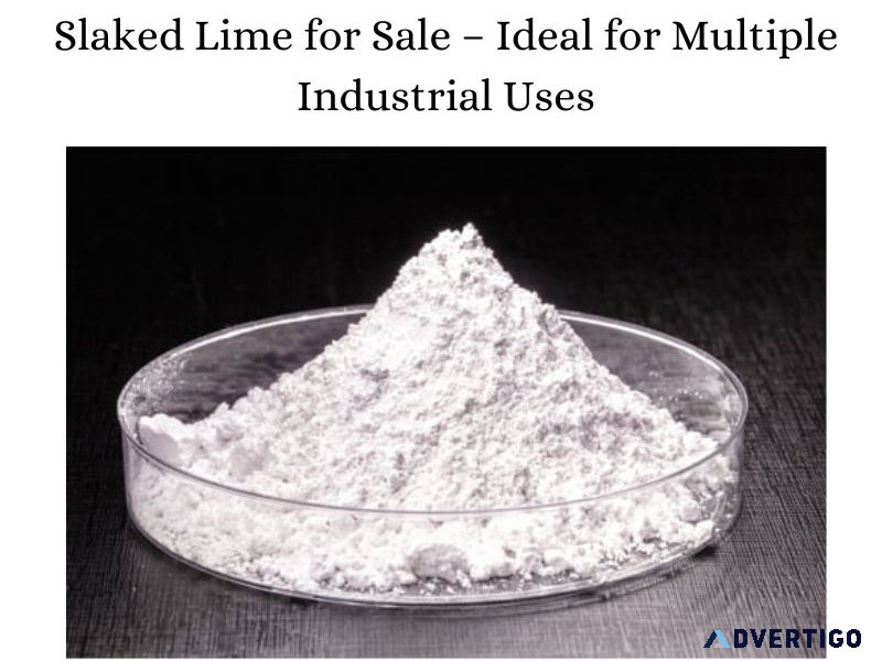 Slaked lime for sale – ideal for multiple industrial uses