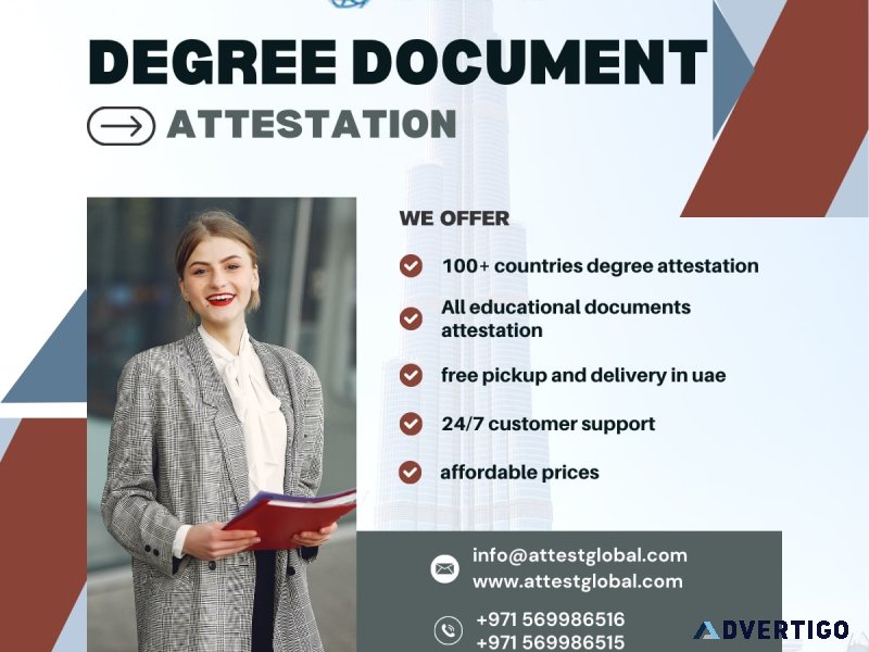 Best and uae no1 degree attestation services in uae