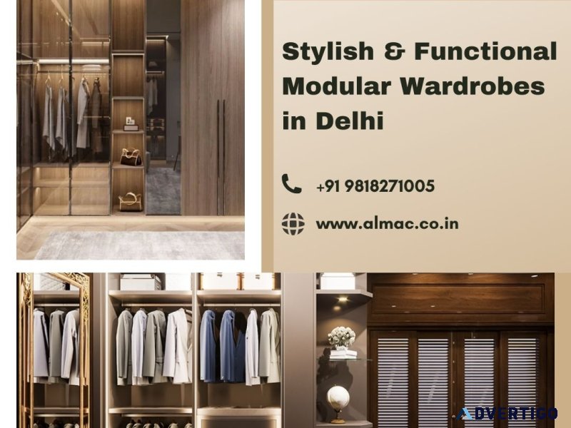 Stylish & functional modular wardrobes in delhi