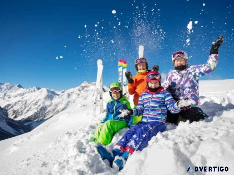 Snow activities in manali