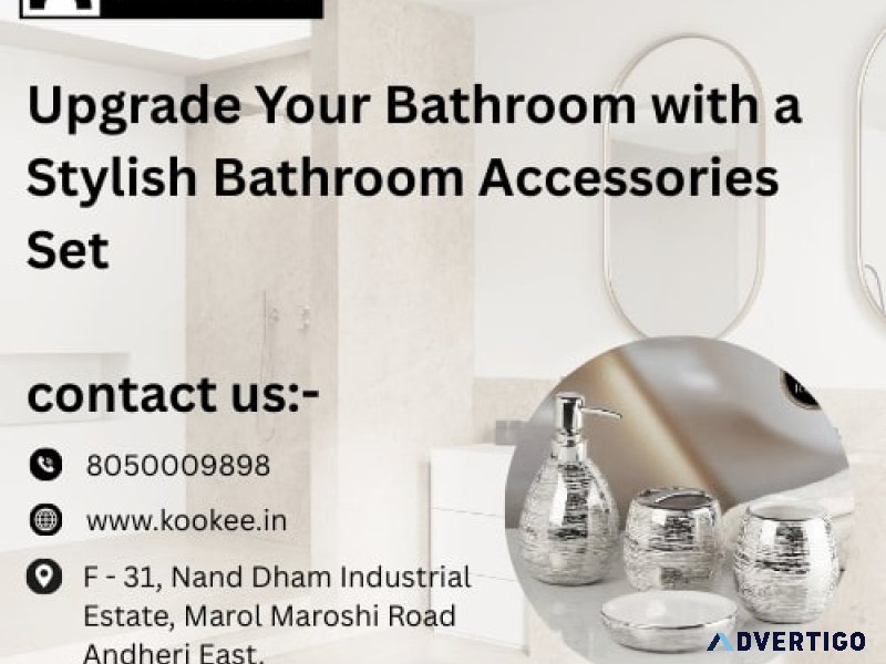 Upgrade your bathroom with a stylish bathroom accessories set