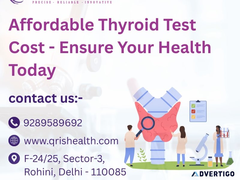 Affordable thyroid test cost - ensure your health today