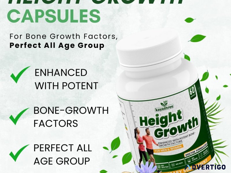 Kayashree height growth capsule: boost your height naturally