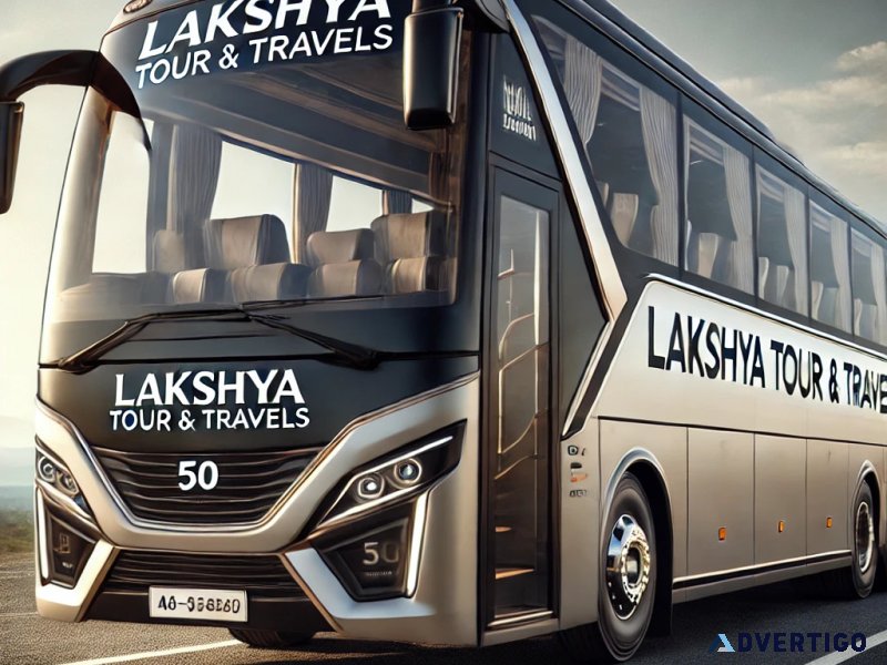 Book 50 seater luxury bus at lakshya tour