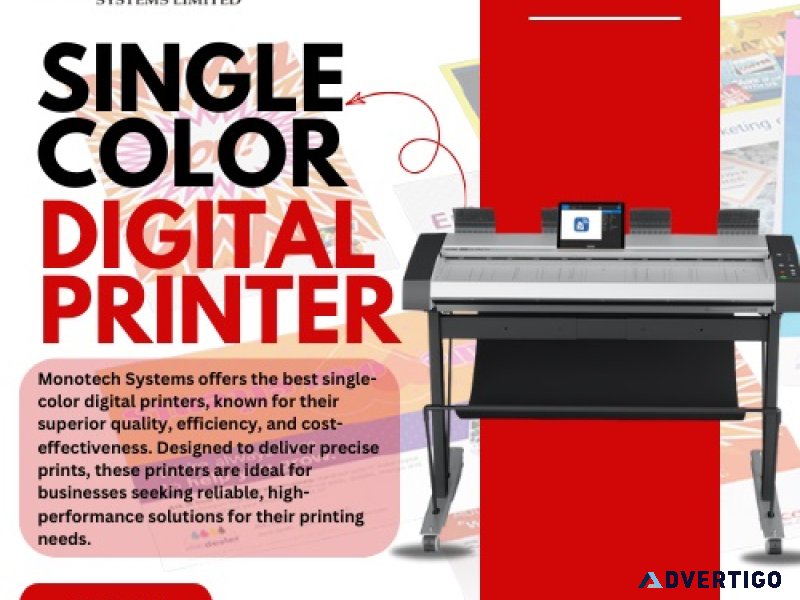 Monotech deals in single color digital printer