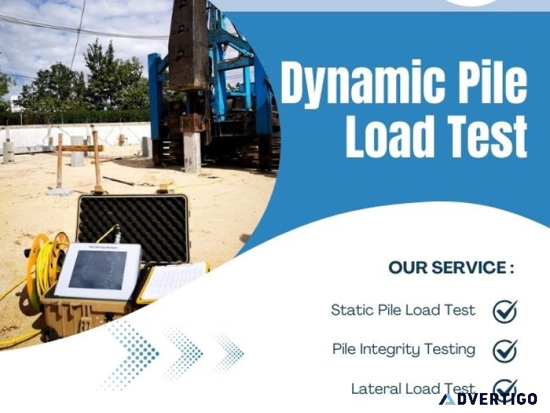 Dynamic pile load test | ceg test house