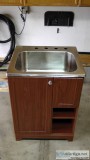 SINK STAINLESS STEEL DEEP and CABINET for LAUNDRY ROOMETC (NEW)