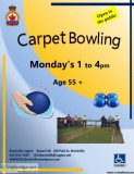 Carpet Bowling Every Monday 1-4pm No Carpet Bowling Monday Janua