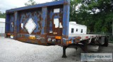 1997 Utility 48  x 96" sliding axle tandem combo flat traile