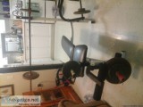 Power house weight bench with 240lbs of york cast iron weights b