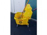 COMMERCIAL MOP BUCKET and RINGER YELLOW PLASTIC For Sale Commerc