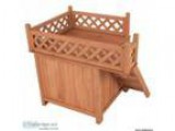 Small dog or cat house w deck New -