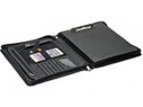 Premium Leather Organizer Padfolio with Folding Center Panel for
