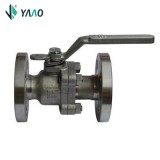 Integral flanged gate valve