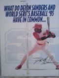 Deion sanders laminated sega baseball di