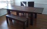 Texas Dining Table &ndash Chairs &ndash Bench Set