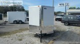 6x8 Single Axle Enclosed Trailer barn doors